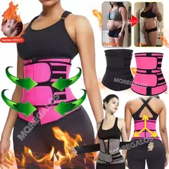 Faja Corse Doble Cierre Adelgazamiento De Cintura Neoprene - comprar online