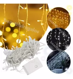 Guirnaldas Lluvia Luz Led Luces Con Enchufe Navidad - comprar online