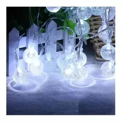 Luces Guirnalda Led Blanca 28 Bolitas 5mts Enchufe A220v - comprar online