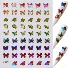 Stickers De Mariposas Decoración Uñas Plancha Tatoo