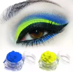 Polvo Fluorecente Uñas Y Maquillaje Make Up X 6 Colores - tienda online