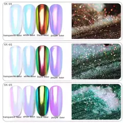Polvo Holográfico Efecto Espejo + Aplicador Nail Art en internet