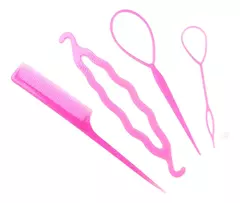 Set 4 Piezas Para Peinados Trenzas Horquillas Peine - mqregalosmayorista