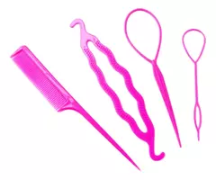 Imagen de Set 4 Piezas Para Peinados Trenzas Horquillas Peine