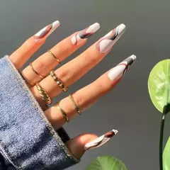 Imagen de 120 Cápsula Dual Stiletto Uñas Esculpidas Gelificada Tips