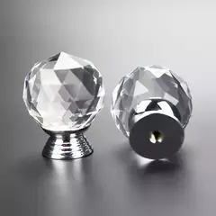Tirador Mueble Cajon Puerta Manija Diamante Cristal 3 Cm - tienda online