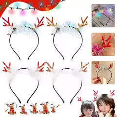 Combo Vincha Venado Navideño Reno Navidad X1 Unidad Luces - comprar online