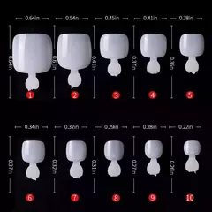 500 Uñas Postizas Tips Para Pies Manicuria Uñas Esculpidas en internet