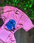 Camiseta Feminina Stitch - Cor Rosa - comprar online