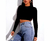 Cropped Manga Longa