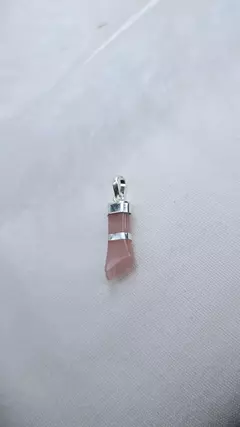 Pingente Figa 2,5 cm Quartzo Rosa Prata 925