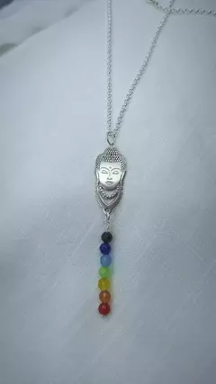 Gargantilha Chakras Elo Portugues 35 cm mais Ext 8 cm em Prata 925 - Victória Joias em Prata 925