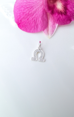 Pingente Ferradura Cravejada Zircônia 1 cm em Prata 925 - comprar online