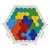 Brinquedo de Madeira Hexagonal Quebra-cabeça