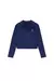 Polo Cropped Tee - Azul Marino