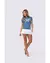 Camiseta Babylook Feminino Drop Shot Ambition Azul