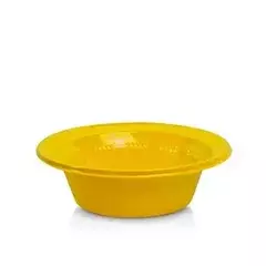 Prato Descartável Cumbuca 12cm Amarelo - 10 Unidades