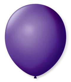 Balão Látex Liso Roxo N.9 - 50 Unidades