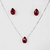 Conjunto Gota Pedra Acrílica Maior Folheado a Prata 1000 - comprar online
