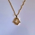 Gargantilha com Pingente Hamsá Folheada a Ouro 18K