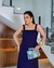 Vestido Uana Linho - Azul Marinho na internet