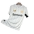 Camisa branca do Bayer 04 Leverkusen II Away Reserva 24/25 torcedor masculina, com detalhes em dourado, Barmenia