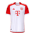 Camisa branca do Bayern de Munique I Home Titular 23/24, modelo torcedor masculino, com detalhes em vermelho. uniforme 2023-2024