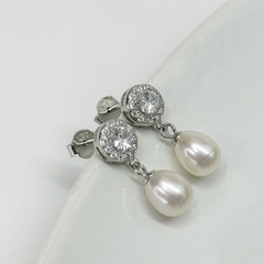 Aretes perlita .925 - N&N