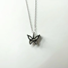 Collar Mariposa de Zirconias .925