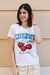 Remera Cherry Celeste c/strass - comprar online