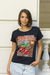 Remera Cherry print c/strass - comprar online