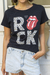 Remera rock lengua c/strass en internet