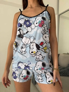 Pijama de Algodón SNOOPY Conjunto Bretel + Pantalón corto