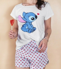 Pijama STITCH. Manga y pantalón corto ADULTO - comprar online