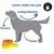 Camiseta Pet de tecido tricoline listrada 100% algodão sob medida artesanal com gola clássica . - www.mimosdopierrepet.com.br
