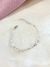 Pulseira infantil com três pérolas