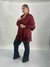 Casaco Feminino Capa Encharpe Kimono Tricot com Franjas
