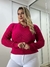 Blusa Ombro Caido manga longa trabalhada Plus Size Tricot - comprar online