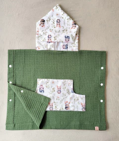 Poncho waffle - Conejos - comprar online