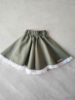 Top y Pollera Tussor - Verde - Ummi