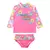 Imagem do Conjunto Praia Infantil Menina Camiseta e Calcinha Pink Neon