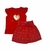 Conjunto Infantil Menina Coração Lantejoula Tam. 2 - comprar online