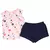 Conjunto Bebê Blusinha MC e Shorts Florzinha Salmão