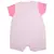 Macacão Bebê Menina Curto Bolsa Estrela Rosa - comprar online