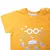 Conjunto Bebê Camiseta Mostarda Caranguejo com Bermuda listra - loja online