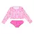 Conjunto Praia Infantil Menina Cropped Manga Longa Estampa Sorvete - loja online