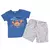 Imagem do Conjunto Bebê Menino Bermuda e Camiseta Azul Caranguejo