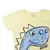 Conjunto Bebê Menino Camiseta Amarela Dino e Bermuda - comprar online