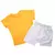 Conjunto Bebê Camiseta Mostarda Caranguejo com Bermuda listra na internet