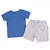 Conjunto Bebê Menino Bermuda e Camiseta Azul Caranguejo - loja online